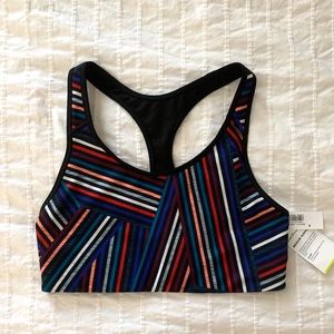 Striped Old Navy sports bra - brand new!